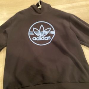 Men Hoodie Large (black and blue)